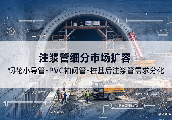 岱岳注浆管细分市场扩容，隧道钢花小导管、PVC 袖阀管、桩基后注浆管需求分化